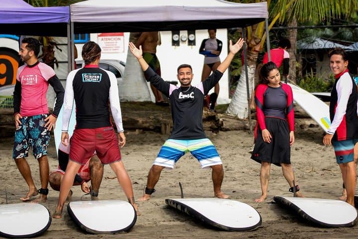Surf lesson in Costa Rica