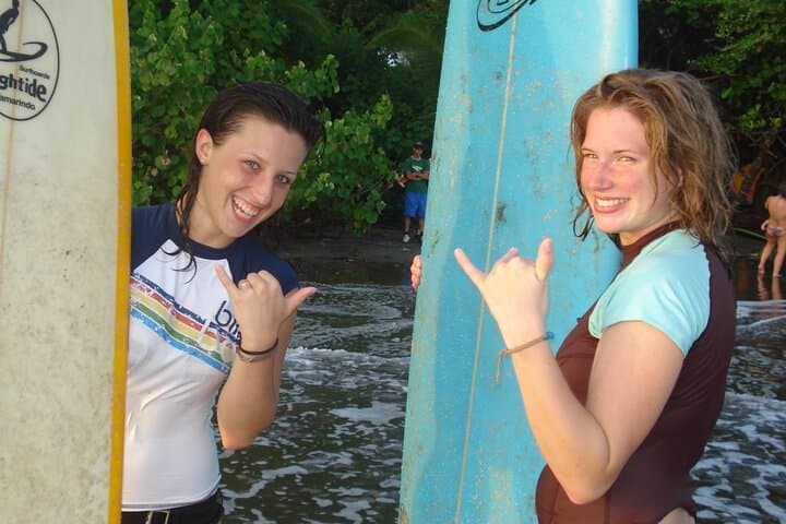 Surfing in Nosara, Costa Rica